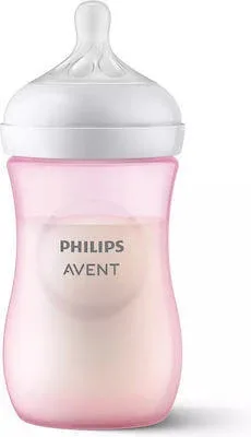 AVENT Natural Response Sticlă din plastic pentru 1+ luni, roz 260ml [SCY903/11] — preț și oferte