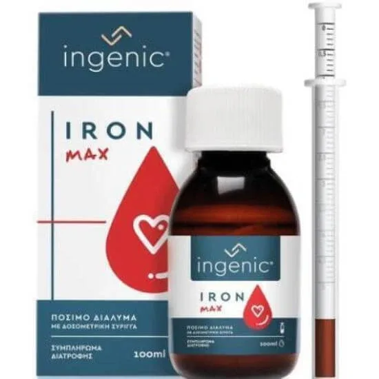 INGENIC Fier Max-Iron sub formă de soluție de băut 100ml — preț și oferte