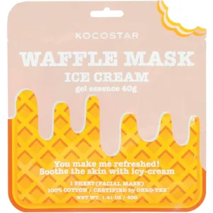 KOCOSTAR Waffle Mask Mască de față cu înghețată pentru piele sensibilă 40g