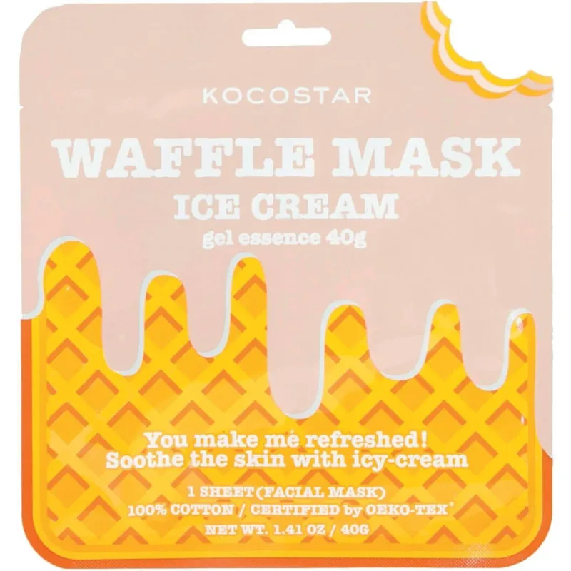 KOCOSTAR Waffle Mask Mască de față cu înghețată pentru piele sensibilă 40g — preț și oferte