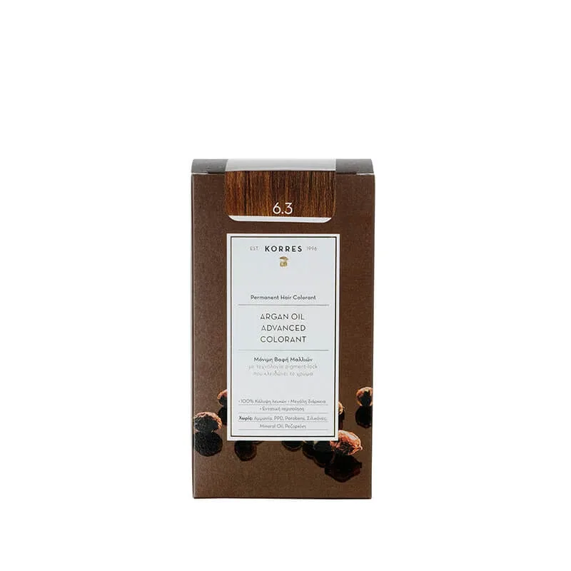KORRES Argan Oil Advanced Colorant Vopsea de păr 6.3 Blonde Dark Honey 50ml — preț și oferte