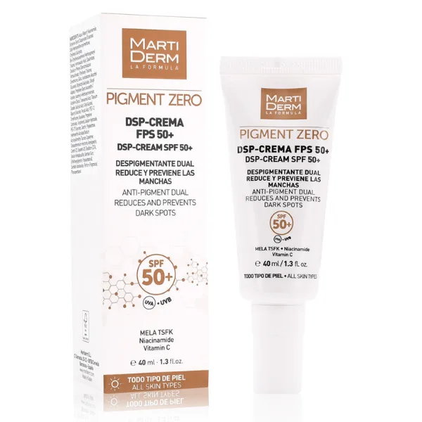 Crema impotriva petelor pigmentare cu vitamina C, acid salicilic SPF 50 Pigment Zero DSP, Martiderm | 40 ml — preț și oferte