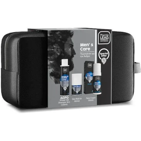 PHARMALEAD Promo Men's Care Black Face & Body Men's Shower Gel Shampoo & Shower Gel 100ml & 3 în 1 Men Face Cream 50ml & Deo Roll-on For Men 50ml — preț și oferte