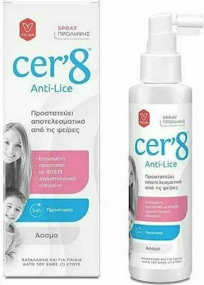 CER'8 Spray împotriva păduchilor pentru prevenirea păduchilor și turbării, inodor 150ml — preț și oferte