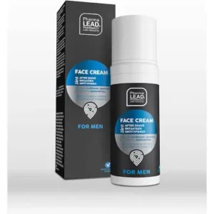 PHARMALEAD 3in1 Crema de față pentru bărbați Crema de față pentru bărbați pentru hidratare și protecție 24 de ore cu textură subțire 50ml