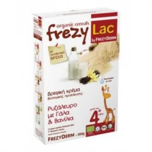 FREZYLAC Organic Baby Cream Cremă de orez cu lapte și vanilie 200g