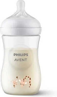 AVENT Natural Response Sticlă din plastic pentru 1+ luni, Girafă 260ml [SCY903/66] — preț și oferte