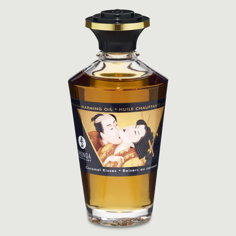 Shunga Aphrodisiac & Kissable Massage Oil Caramel Kisses - 100 ml — preț și oferte