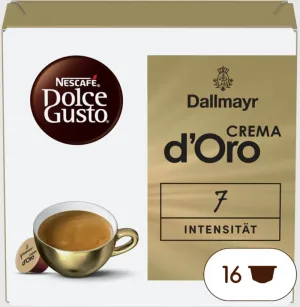 Nescafe Dolce Gusto Crema d'Oro, cafea în capsule, 16 bucăți