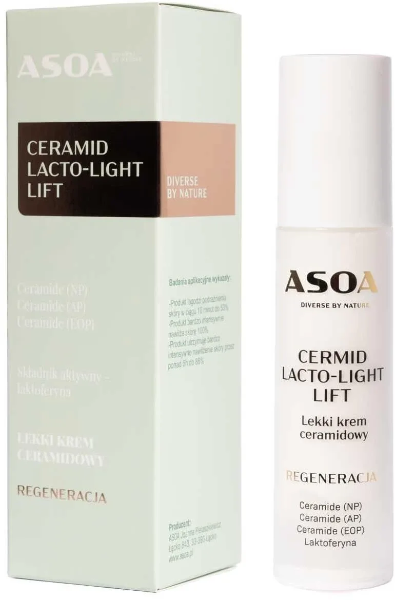 Asoa Light Ceramide Cream Lacto-Light Lift, 50 ml — preț și oferte
