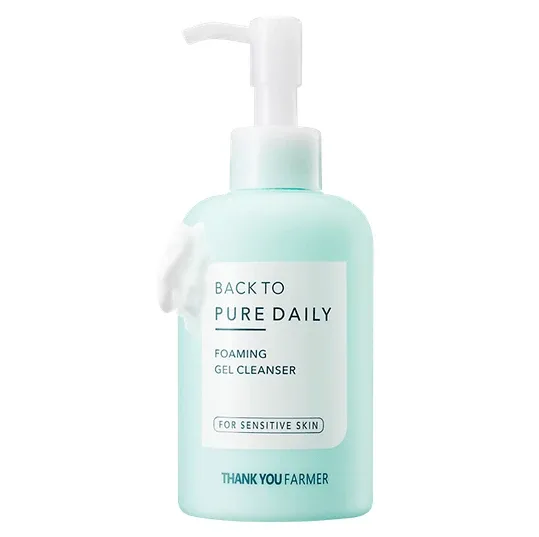 Thank You Farmer | Back To Pure Daily Foaming Gel Cleanser | Gel spumant de curățare bogat în factori de hidratare | 200ml — preț și oferte