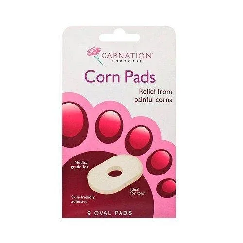 Carnation | Pads de porumb | Protectori adezivi pentru degetele de la picioare pentru calusuri sau calusuri | 9pcs — preț și oferte