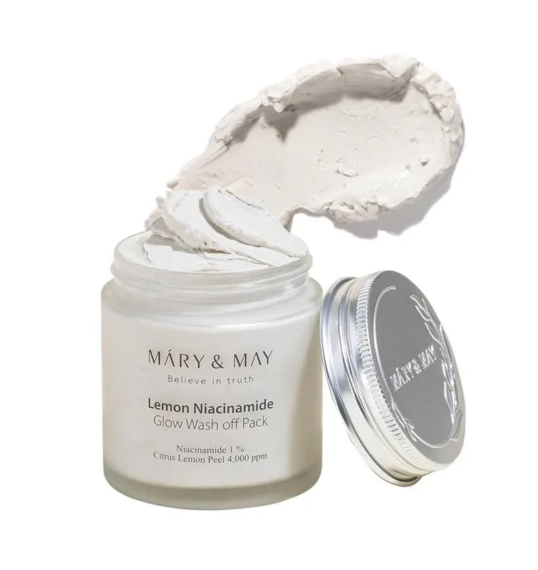 Mary&amp;May | Lemon Niacinamide Glow Wash off Pack Vegan Masca cu Niacinamide &amp; Argilă pentru curățare &amp; Glow | 125gr — preț și oferte
