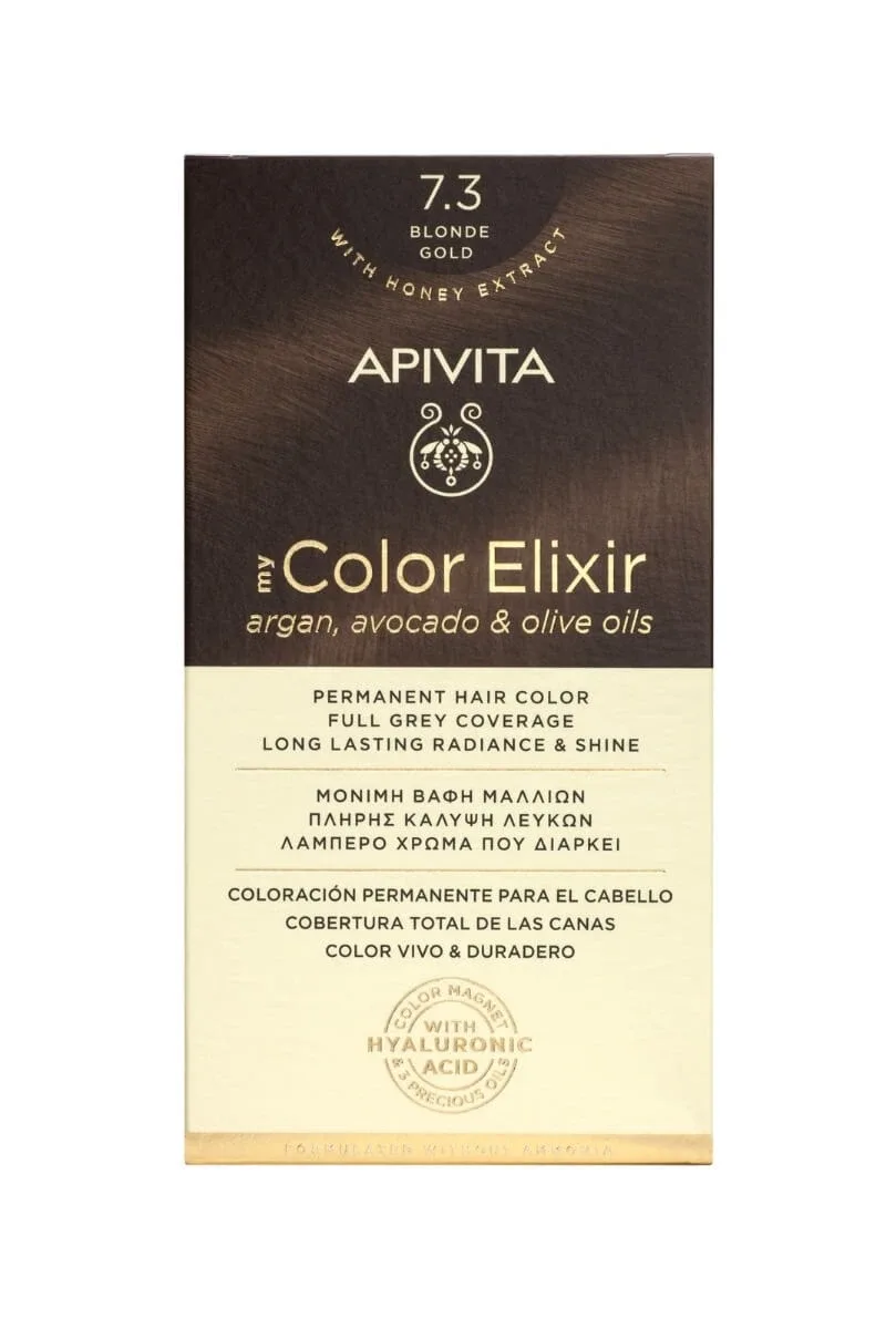 Apivita | My Color Elixir Permanent Hair Color No 7.3 Blond Honey | 50ml — preț și oferte