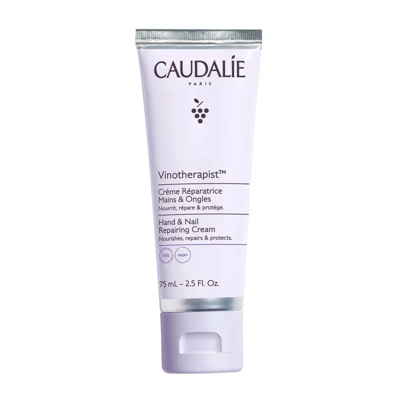 Caudalie | Vinotherapist Hand &amp; Nail Repairing Cream Cremă hidratantă &amp; Cremă reparatoare pentru mâini și unghii. Îngrijirea unghiilor | 75ml — preț și oferte