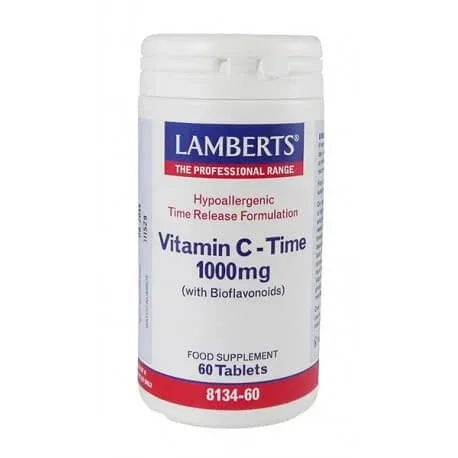 Lamberts | Vitamina C 1000mg Time Release Vitamina C cu eliberare lentă | 60 Tablete — preț și oferte