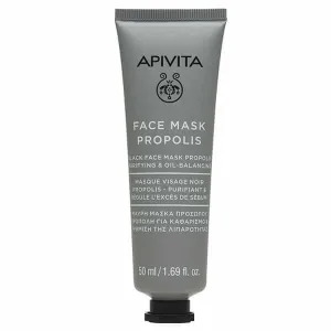 Apivita | Mască de față Propolis | Mască de față neagră cu Propolis pentru curățarea și reglarea pielii grase | 50ml