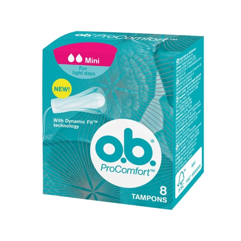 O.B | ProComfort Mini Tampoane | 8pcs — preț și oferte