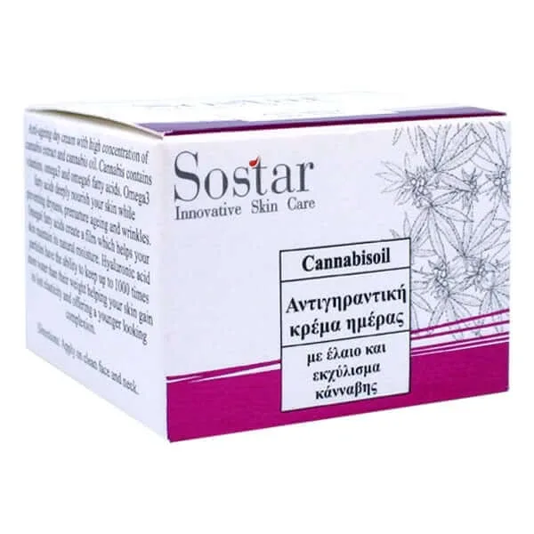 Sostar | Canabisoil Cremă de zi anti-îmbătrânire | 50ml — preț și oferte
