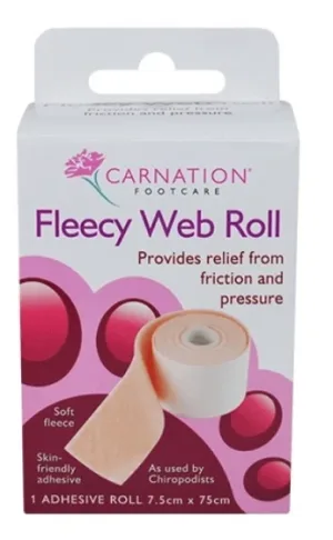 Carnation | Fleecy Web Roll Autocolant de protecție sub formă de rolă din material spumant 7,5 cm x 75 cm | 1 buc