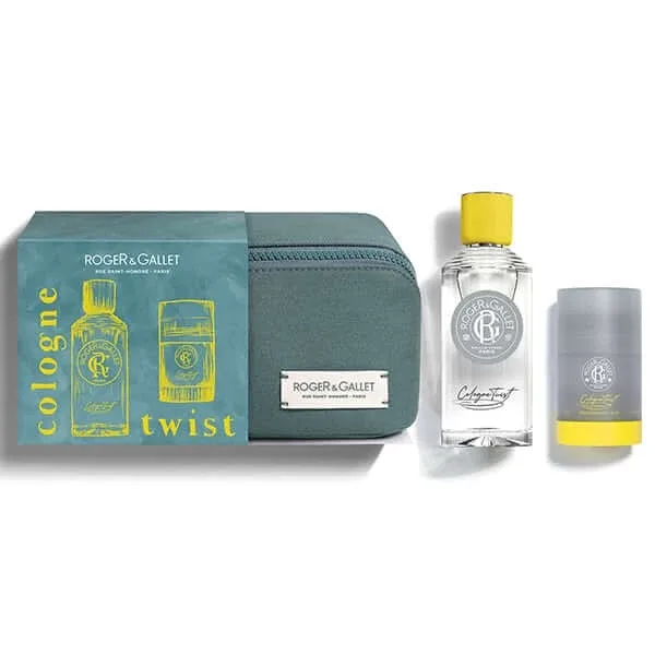 Roger & Gallet | Promo Twist Eau de Cologne Parfum pentru bărbați 100ml & Deodorant solid 24h Stick deodorant pentru bărbați 50g | 1 set — preț și oferte