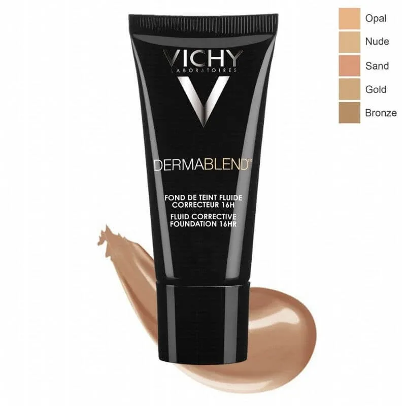 Vichy | Dermablend Fluid Corrective Foundation N. 25 SPF 35 | Fond de ten corector cu textură fină - nuanța 25 și SPF 35 | 30ml — preț și oferte