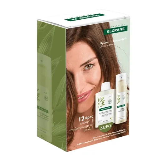 Klorane | Șampon uscat cu ovăz și făină de ovăz | Șampon uscat cu ovăz și făină de ovăz Lumânăriᴸᴵᴷᴱpentru uz zilnic &amp;  Șampon cadou cu ovăz — preț și oferte