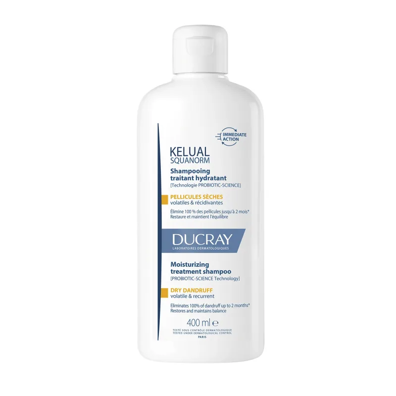 Ducray | Șampon de tratament reglator - Mătreață uscată KELUAL SQUANORM | 400ml — preț și oferte