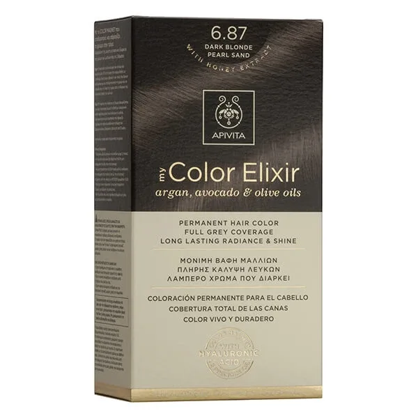 Apivita | My Color Elixir Permanent Hair Color No 6.87 Blonde Dark Pearl Beige | 50ml — preț și oferte