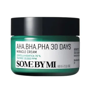 Some By Mi | AHA.BHA.PHA 30 Days Miracle Light Cremă hidratantă și hidratantă Cremă de față anti-defecte cu Centella Asiatica 60gr