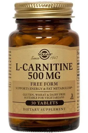 Solgar | L-Carnitină 500mg | Supliment alimentar L-Carnitină | 30tabs — preț și oferte