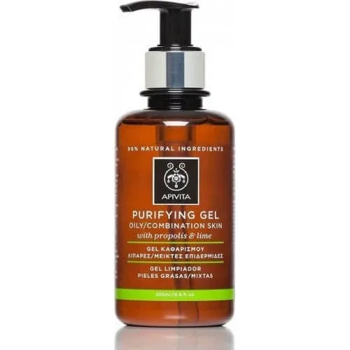 Apivita | Gel purifiant piele grasă | Gel de curățare pentru piele grasă / mixtă cu propolis &amp; Citro | 200ml — preț și oferte