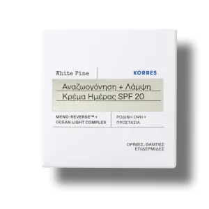 Korres | Luminous Awkening Moisturizer SPF 20 | White Pine Restorative Day Cream | 40ml