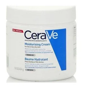 CeraVe | Cremă hidratantă | Cremă hidratantă pentru față și îngrijirea feței Corp pentru piele uscată / foarte uscată|454gr