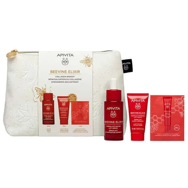 Apivita | Promo Beevine Elixir Routine Activating Serum for Firming & Lifting 30ml, Anti-wrinkle Cream for Firming & Lifting Light Texture 15ml &amp; Cremă de ochi antirid cadou &amp; 1.5ml |1 set — preț și oferte