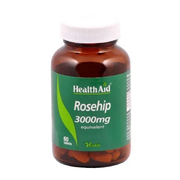 Health Aid | Rosehip 3000mg Supliment nutritiv pentru sistemul imunitar | 60 comprimate — preț și oferte