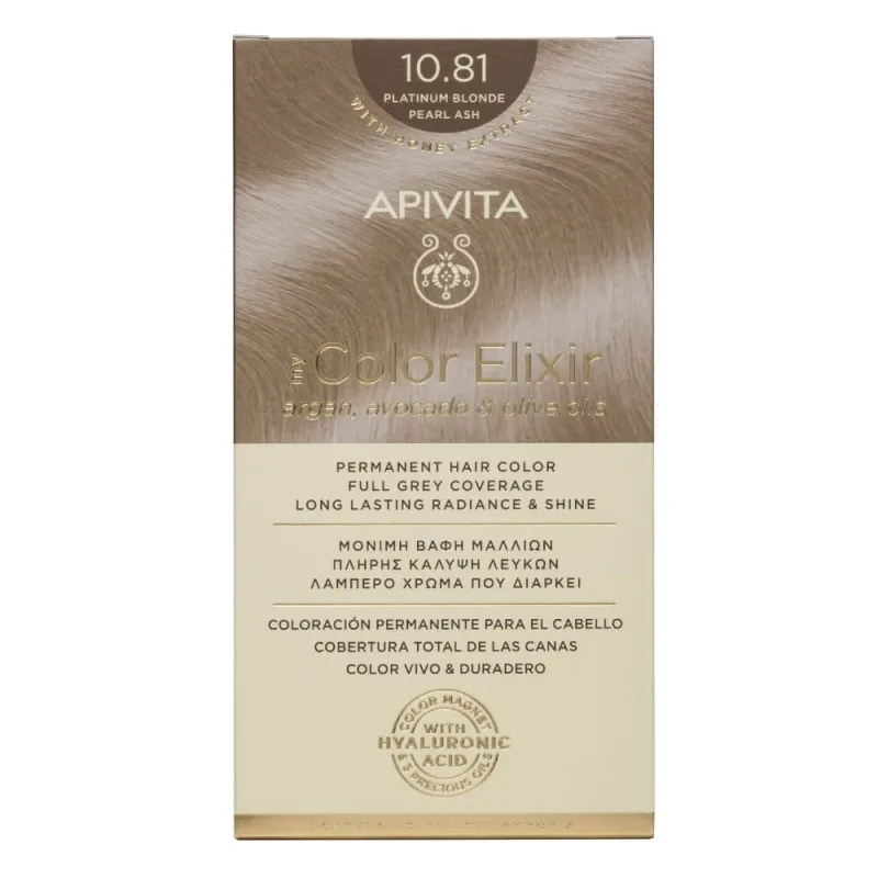 Apivita | My Color Elixir Permanent Hair Color No 10.81 Blonde Pearl Sandalwood | 50ml — preț și oferte