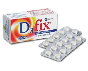Uni-Pharma | D3 Fix Max 1.200iu | Supliment de vitamina D3 | 60 tablete