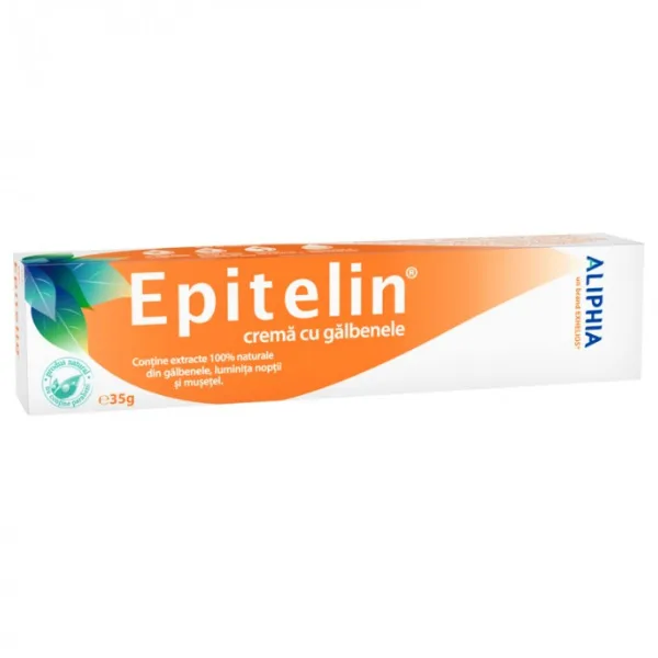 Crema regeneranta Epitelin cu galbenele, musetel si luminta noptii, Exhelios | 40 g — preț și oferte