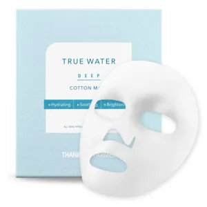 Mulțumesc fermierului | True Water Deep Cotton Mask | Mască de față hidratantă profundă | 25ml
