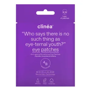 Clinea | Plasturi anti-îmbătrânire pentru ochi din bioceluloză pentru anti-îmbătrânire | 1 pereche