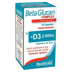 Health Aid | BetaGlucan Complex Supliment alimentar pentru susținerea sistemului imunitar | 30 capsule vegetale