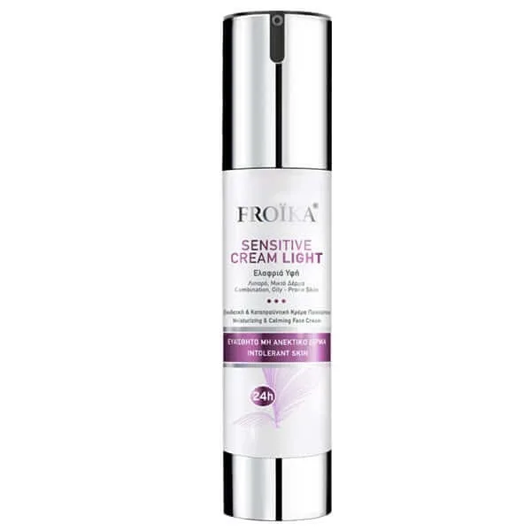 Froika | Sensitive Cream Cremă de față ușoară cu textură lejeră pentru ten gras și gras. Piele mixtă | 50ml — preț și oferte