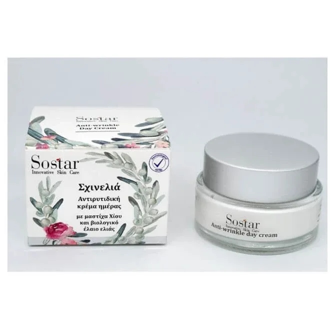 Sostar | Cremă de zi antirid Shine cu mastic de Chios &amp; Ulei de măsline organic | 50ml — preț și oferte