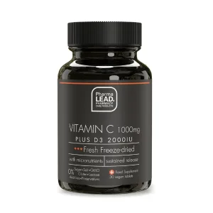 Pharmalead | Black Range Vitamina C 1000mg Plus D3 2000IU | 30 capsule pe bază de plante