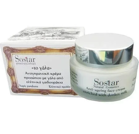 Sostar | Lapte | Cremă anti-îmbătrânire cu lapte | 50ml — preț și oferte