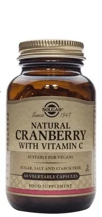 Solgar | Cranberry & Vit C | Supliment alimentar Cranberry & Vit C Vit C pentru protecție urinară | 60 Capsule vegetale — preț și oferte