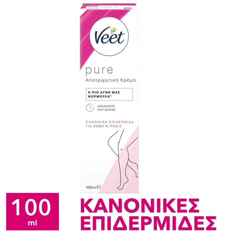 Veet | Cremă depilatoare pură pentru corp & îngrijire corporală Piele normală |100ml — preț și oferte
