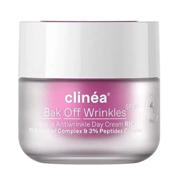 Clinea | Bak Off Wrinkles Rich SPF20 Cremă de zi cu textură bogată împotriva îmbătrânirii | 50ml — preț și oferte