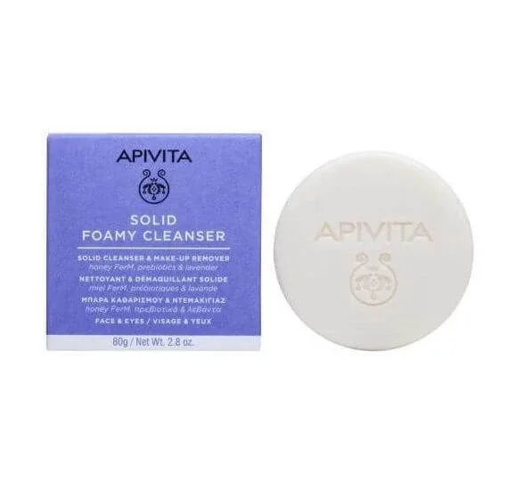 Apivita | Spumă solidă de curățare pentru față și ochi Eyes Bară de curățare pentru față și ochi. Demachiant pentru față și ochi; 80gr | 80gr — preț și oferte